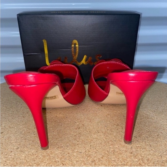 LULU’S FLOWINA SQUARE TOE SLIDE HEEL SANDALS - Picture 7 of 9